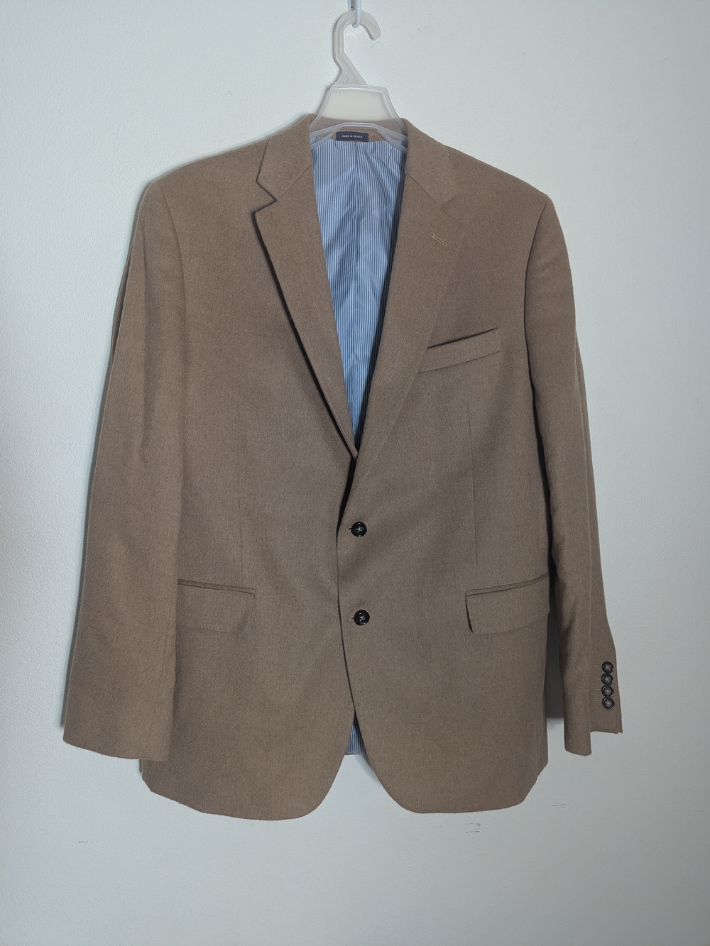 Mens Camel Hair Suit Sports Coat Blazer Quiet Luxury Old Money Executive 46L